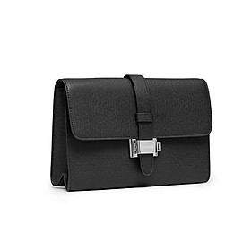 Hình ảnh Clutch cầm tay nam da bò Taiga HT10 Màu Đen