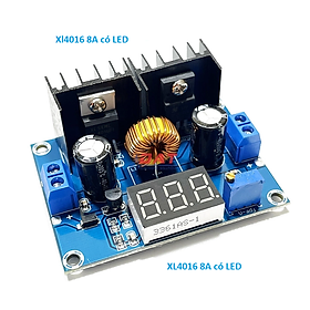 Mua Mạch Hạ Áp Buck XL4016 8A V2 in 4-38V out 1.25-36V ( Có Led Báo Điện Áp )