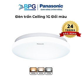 Đèn ốp trần nổi Panasonic Simple Ceiling 1G Loại đổi màu Công suất