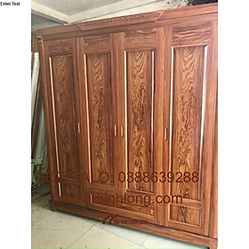 Tủ áo gỗ cẩm cao cấp thiết kế hiện đại đẹp