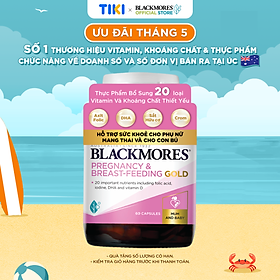 Vitamin Tổng Hợp Cho Bà Bầu và Mẹ Cho Con Bú Blackmores Pregnancy & Breast-Feeding Gold Lọ 60 Viên