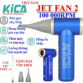 Mua Quạt KICA Jetfan 2 Máy Thổi Khí Cao Cấp  Pin 1100mAh Động Cơ Không Chổi Than Mạnh Mẽ  Tốc Độ Quay 100000RPM Sức Gió 20m/s Hàng Nhập Khẩu Chính Hãng