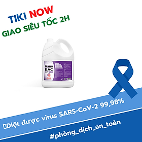 Can Nano bạc AHT diệt khuẩn 5 lít hương hoa hồng Pháp, trà trắng, tinh dầu lavender - dùng rửa tay diệt khuẩn, xịt vật dụng nhà cửa - hàng chính hãng
