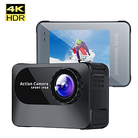 2022 Mới Đa chức năng Camera WiFi hành động chuyên nghiệp Ultra 4K 1080P DV Máy quay thể thao Mini Cam thông minh dưới nước Chống nước Màu sắc: Đen