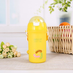 Sức Chứa Lớn 500ML Hoạt Hình Dễ Thương Trẻ Em Học Chống Rò Rỉ Nước Bé Ống Hút Tập Uống Du Lịch Dây Đeo Vai Cốc - one