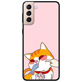 Ốp lưng dành cho Samsung Galaxy S21 - S21 Plus - S21 Ultra - mẫu Mèo Ăn Cá