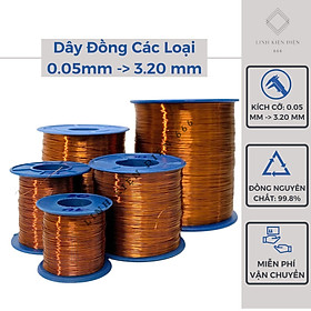 Mua Dây Đồng Quấn Biến Áp (0.05 - 3.20mm) Cách Điện Motor Tráng Men Emay (100 Gram - 1 Mét)