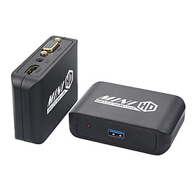 1080P USB 3.0 to HDMI VGA Adapter Converter Dual Display Output For Laptop