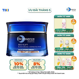 Kem nâng cơ mặt & dưỡng trắng Bio-Essence Bio-Vlift Bio-Essence Vlift Brightening Chiết xuất hoa phong lan đen và tinh chất gạo 45gr