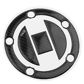5D Black Carbon Fiber Fuel Tank Cap Decal Pad Stickers for Motorcycle Updated Part