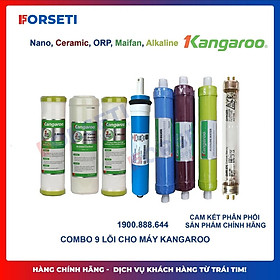 Trọn bộ 8 lõi lọc nước Kangaroo hàng chính hãng dùng cho máy lọc nước Kangaroo KG104A KV