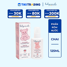 Phấn rôm nước với tinh bột bắp Babycoccole 0M+ - 125ml