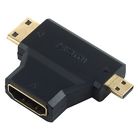 Mua Đầu Nối HDMiI Female-Mini HDmi/Micro HDMI Male - Hàng Nhập Khẩu