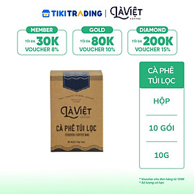 Hộp 10 Gói Cà Phê Túi Lọc Là Việt 100% Arabica (10G/Gói)
