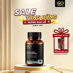 GO KIDS DHA BRAIN IQ 60 VIÊN - Viên nhai DHA cho bé nhập khẩu chính hãng GO Healthy New Zealand