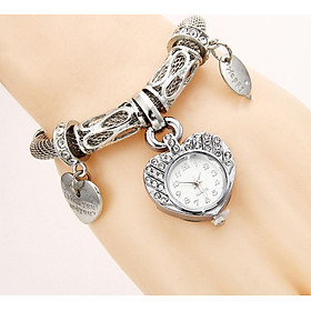 Heart Shape Female Bracelet Watch Quartz Watches Wristwatch Gift Gold/Silver