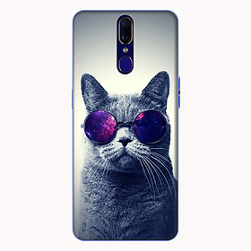 Ốp lưng dành cho điện thoại Oppo F11 hình Mèo Con Đeo Kính Mẫu 2 - Hàng chính hãng