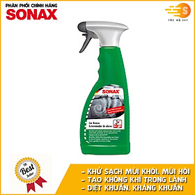 Chai xịt khử mùi khói, vật nuôi bên trong nội thất xe ô tô Sonax 292241 500ml - Xịt trử mùi, khử trùng, an toàn, tác dụng lâu dài