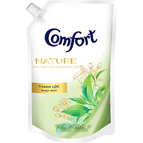 Nước xả làm mềm vải Comfort Nature Thanh Lọc Khử Mùi túi 1.5L