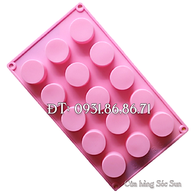 Mua Khuôn silicon 15 hình trụ tròn - Mã số 1016