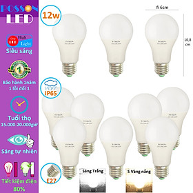 Hình ảnh 10 Bóng đèn Led 12w bup tròn A60 tiết kiệm điện thân kín chống nước mưa Posson LB-12x