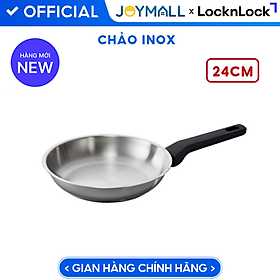 Nồi Chảo Inox LocknLock Daily STS PPW Thép Không Gỉ 304, Kèm Nắp Kính, Hàng Chính Hãng - JoyMall