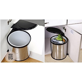 Mua THÙNG RÁC INOX SÁNG BÓNG GẮN CÁNH CAO CẤP