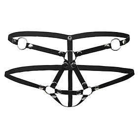 Men's Rivet Jockstrap Underwear T-Back G-String Briefs Thong Lingerie