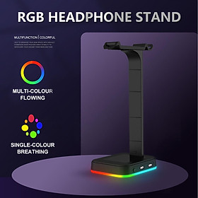 Premium RGB Gaming Headphones Stand Desk Headset Hanger Display Bracket