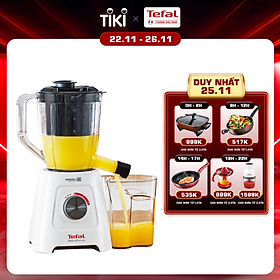 Máy xay ép trái cây đa năng Tefal BL42Q166 2 trong 1 1.25L (Trắng)