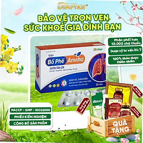 Viên bổ phế Anviho Hỗ trợ giảm ho đau rát họng Hộp 30v Tâm An Pharma