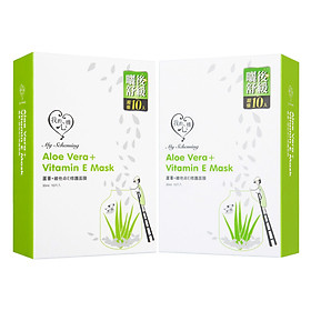 Mặt Nạ Phục Hồi Lô Hội + Vitamin E My Scheming 2 Hộp 10 miếng/hộp