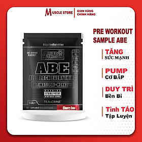 Sample ABE - Applied Nutrition, Gói dùng thử pre workout ABE, 1 Lần dùng hỗ trợ tăng sức mạnh, Tăng sức bền, Pump cơ bắp