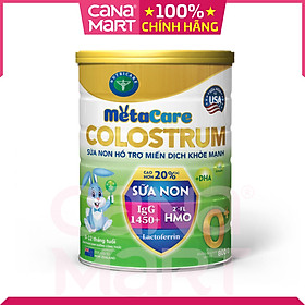 Lon 800g Sữa non Metacare Colostrum 0+ hỗ trợ hệ miễn dịch khỏe mạnh cho