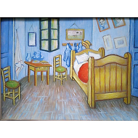 Mua Giường Ngủ - Tranh Sơn Dầu Vẽ Tay - 30x40cm