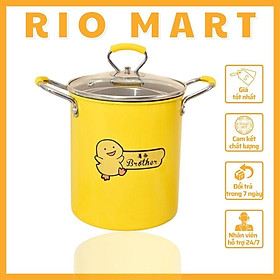 Mua Nồi Chiên Ngập Dầu Vịt Vàng Đa Năng Cao 18cm Tặng Kèm Rổ Inox Siêu Tiện Dụng R12 RIOMART