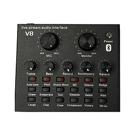 Mua SOUNDCARD THU ÂM DI ĐỘNG V8 bluetooth - Hàng chính hãng