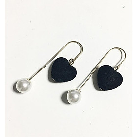 Bông tai trái tim cá tính trang sức phụ kiện nữ thiết kế sang trọng phong cách thời trang cá tính Hàn quốc tặng ảnh thiết kế vcone