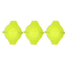 3 Pieces Dumpling Mold Ravioli Press Turnover Empanada Pierogi Maker - Green