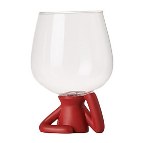 Transparent Wine Glass Cup Topper Goblet for for Anniversary Wedding Decoration