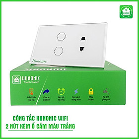 Mua Công tắc Wifi thông minh kèm ổ cắm màu trắng  đen