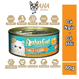 Pate Mèo Aatas Cat 80g Nguyên Chất Từ Cá Ngừ Mix Với 12 Vị Thơm Ngon Không