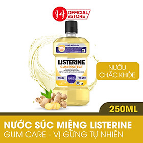 Nước Súc Miệng Giúp Nướu Chắc Khỏe Listerine Gum Protect Zero Alcohol - Dung Tich 250ml -750ml