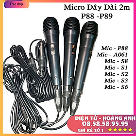 Mua Micro Hát Karaoke Có Dây Giá Rẻ Dụng Cho Tất Cả Các Loa Như P88  P89  996  669  802  A061  F4  F5  F6