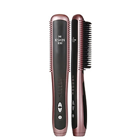 Golden rice (KINGDOM) straight hair comb hair curler straight hair straight volume dual-use straight hair comb 60s fast straight hair comb plywood KD388A purple