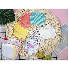 SET 6 ĐÔI BAO TAY CHO BÉ SƠ SINH MỀM MỊN MÀU NGẪU NHIÊN CHO BÉ