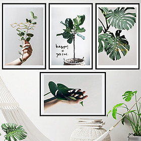 -Decan dán tường trang trí phòng khách, quán cafe- Bộ sưu tập các mẫu cây phong cách Hàn Quốc