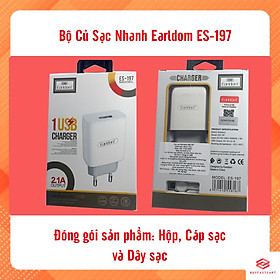Mua Bộ sạc nhanh type c 2.1A Earldom ES-197 kèm dây - Hàng chính hãng