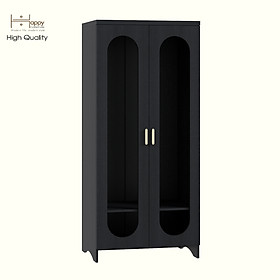 Mua HAPPY FURNITURE   Tủ quần áo 2 cửa kính - CHEVY  TCM_228   80cm x 59cm x 180cm DxRxC