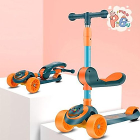 Xe Trượt Scooter 2IN1 Kết Hợp Xe Cân Bằng Phát Sáng Có Nhạc Siêu Hot Cho Bé Yêu– Pibo Store